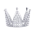 thumbnail image 5 of GOOHOCHY Silver Plastic Crown Shaped Cake Decoration for Party Supply and Bride Headdress 1Pc, 5 of 8