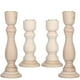 thumbnail image 1 of Candelabros de madera rústica, candelabros decorativos para granja, 4 Uds., 1 of 5