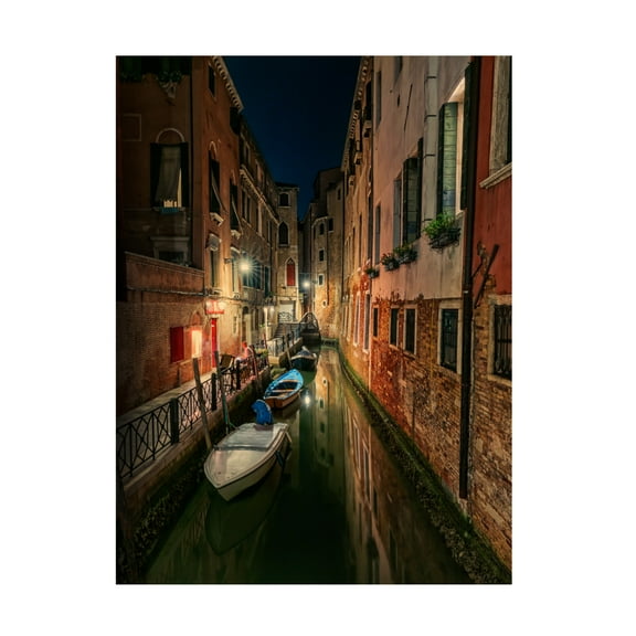 Trademark Fine Art Tommaso Pessotto A night in Venice Canvas Wall Art