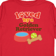 thumbnail image 4 of Inktastic Golden Retriever Loved By A (Dog Breed) Boys or Girls Long Sleeve Toddler T-Shirt, 4 of 5