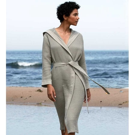 

Women s Hooded Turkish Cotton Waffle Robe