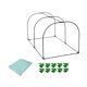 thumbnail image 3 of Invernadero de plantas con aros de protección para jardín y patio trasero longitud 100 cm, 3 of 9