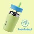 thumbnail image 3 of Owala Vaso de acero inoxidable con aislamiento para niños con pajita flexible resistente a derrames, fácil de limpiar, botella de agua para niños, ideal para viajes, apto para lavavajillas, 12 onzas,, 3 of 5
