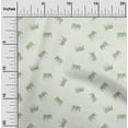 thumbnail image 2 of oneOone Cotton Poplin Light Green Fabric Wild Quilting Supplies Print Sewing Fabric By The Yard 56 Inch Wide, 2 of 5
