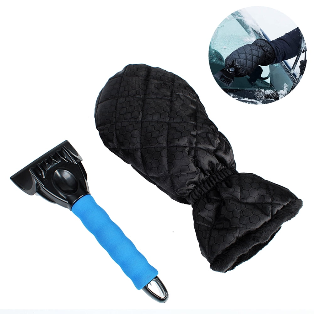Ice Scraper with Glove for Car, Waterproof Warm Car Ice Scraper Glove