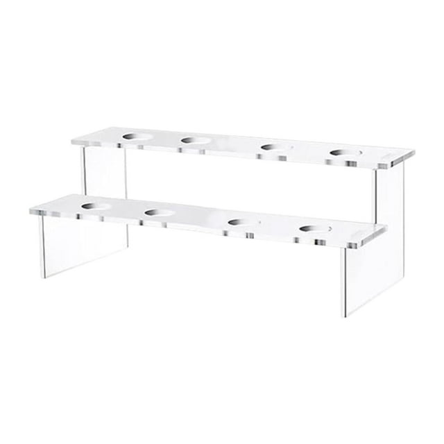 Soporte para conos de helado, soporte transparente para cupcakes, tubo de helado crujiente, expositor para conos 8 hoyos