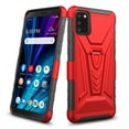 thumbnail image 3 of Compatible for Alcatel TCL A3X A600DL Case with Holster Belt Clip Hybrid Shockproof Protective Phone Cover with Kickstand - Red, 3 of 7