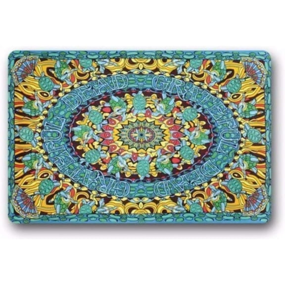 Bath Mat Grateful Dance Dead Home Decor Doormat Rug Indoor Outdoor Door Mats Non Slip Floor Mat Small Bathmat Decor Entrance Rugs Bath Rug Kitchen Rugs 16 x 24 in