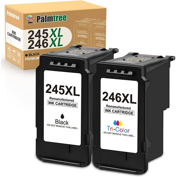 Pmtree Remanufactured Ink Cartridge Replacement for Canon PG-245XL CL-246XL PG-243 CL-244 Used with Pixma MX492 MX490 MG2420 MG2520 MG2522 MG2920 MG