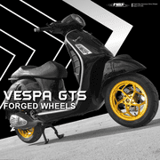 MOS Forged Aluminum Alloy Wheels Rims for Vespa GTS 300 NON-ABS Gold Color