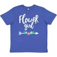 thumbnail image 3 of Inktastic Flower Girl with Arrow and Flowers Youth T-Shirt, 3 of 5