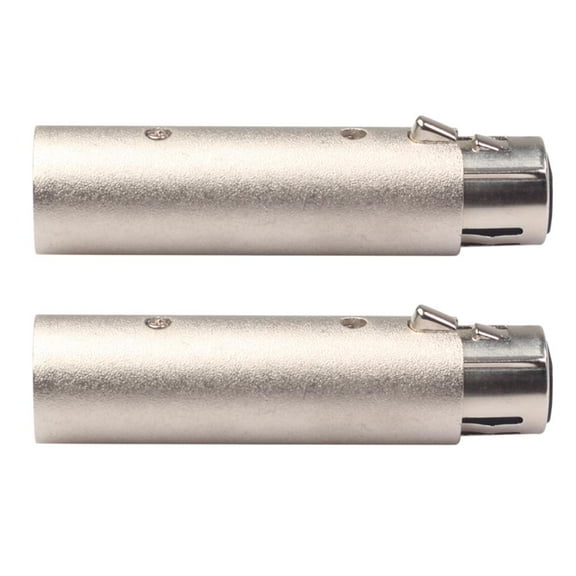 2x 3 Pin XLR Male to 5 Pin XLR Female Audio Adapter for DMX Stage