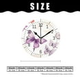 thumbnail image 2 of 16 Inch Wall Clock Battery Operated Silent Clock Decorative for Office, Kitchen, Outdoor, Living Room，Monarch Butterfly Insect Exquisite, 2 of 4