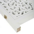 thumbnail image 3 of Legacy Decor Modern Room Divider 3 Panel Solid Wood White Decorative Cutouts Foldable 48 in x 67 in, 3 of 6