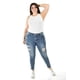 thumbnail image 4 of Jeans skinny con detalles desgarrados /Tallas Extras, 189 (Azul medio) azul 40, 4 of 6