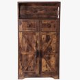 thumbnail image 6 of ZENSTYLE Storage Cabinet with 2 Drawers Durable Storage Organizer Floor Cupboard Home Decor Brown, 6 of 8