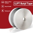thumbnail image 2 of Cinta de butilo LLPT WST232 blanca, paquete de 2 unidades, 1 pulgada x 10 m, para reparación de autocaravanas, 2 of 8