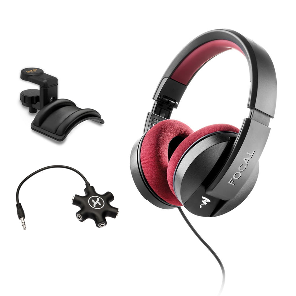 Listen Closed-Back Studio Monitor Headphones with Headphone Holder & 5-Way - Walmart.com