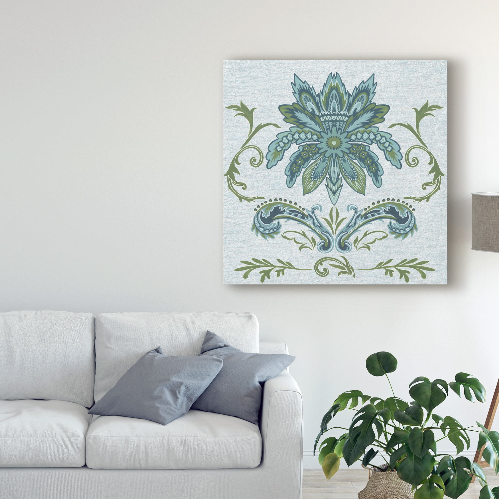 Trademark Fine Art 'Serene Chintz IV' Canvas Art by Melissa Wang
