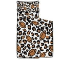 thumbnail image 2 of Brown Footballs with Leopard Spots Pattern Toddler Nap Mats for Kids Preschool,Sleeping Mat Bag or Kids,Toddler Sleeping Bag,Toddler Nap Mat or Daycare, 2 of 6