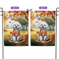 thumbnail image 2 of Hello Fall Bichon Frise Football Welcome Autumn with Leaves Pumpkins Garden Flag 12x18in Double Sided Bichons Dog Lovers Gifts Idea Outdoor Decor - 00012, 2 of 5