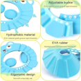 thumbnail image 2 of Baby Shower Cap, 2pcs Adjustable Baby Shower Cap, Kids Waterproof, 2 of 3