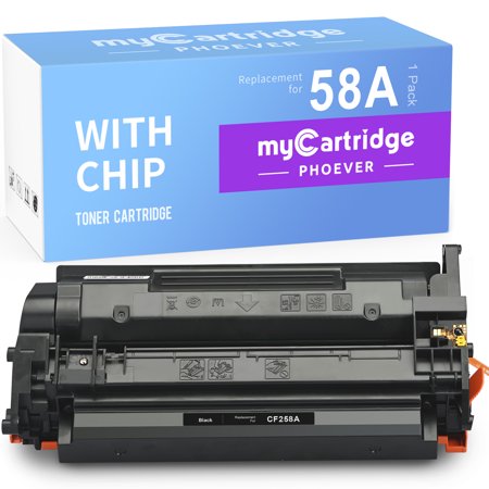 58A CF258A Toner cartridge for HP 58A CF258A works with HP Laserjet Pro M404n M404dn MFP M428fdw M428fdn M404dw M428dw Printer (1-Black  With CHIP)