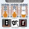 thumbnail image 3 of Yayeee Blank Wall Plate Cover 1-Gang 4.5"x2.7" Home Unused Decorative Outlet, Leopards Leaves, 3 of 7