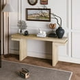 thumbnail image 6 of Tcbosik 66" Console Table, Modern Behind Couch Table, Minimalist Foyer Table for Entryway, Hallway, Living Room, Easy Assembly, Oak, 6 of 8