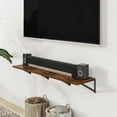 thumbnail image 7 of Deep Floating Shelves for Wall, 12 Inch Deep Floating Shelves Set of 3, 16W x 12D Wood Wall Shelves, Wide Wood Shelves with Metal Bracket for Living Room, Kitchen, Office, Bedroom - Rustic Brown, 7 of 7