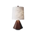thumbnail image 1 of Adesso Grayson - Lampe de Bureau - 1 Douille - Blanc, Noyer, 1 of 3