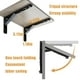 thumbnail image 5 of Mesa de pared con bisagra plegable ANTEISI de 90 grados con cierre automático, 5 of 6
