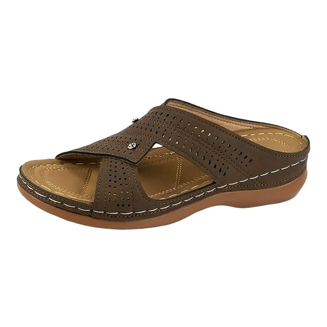 DAFEI Sandales de Plage Sandales pour Femmes Sandales de Plage pour Dames Chaussures Compensées d'Été Pantoufles pour Femmes Sandales Bohèmes Chaussures Mode