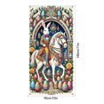 thumbnail image 3 of Meggemo Easter Door Banner Backdrop Cloth Bunny Egg Themed For Home Entryway Porch Indoor Outdoor Festive Holiday Decor, 3 of 6