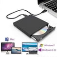 thumbnail image 1 of External Blu-ray DVD Drive 3D, USB 3.0 and Type-C Blu-ray CD DVD Reader Slim Optical Portable, 1 of 5