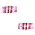 thumbnail image 4 of Soidarity 24 Uds. De uñas artificiales, extralargas, con gradiente, puntas de uñas postizas, decoración para mujeres, accesorio de manicura para mujeres rojo 2piezas Soidarity CBP456228, 4 of 5