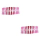 thumbnail image 3 of Qarigey 24 piezas de uñas postizas, puntas de uñas postizas, decoración para mujeres, niñas, rojo rojo 2Conjunto, 3 of 6