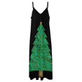 thumbnail image 5 of Robe Sans Manches Imprimé Sapin de Noël Robe d'Été Vêtements pour Femmes Été 2024 Nouveauté Robe de Fée Robes de Soirée Femme, 5 of 5