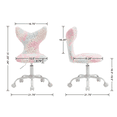 thumbnail image 5 of Guyou Mermaid Swivel Chair for Kids Ages 5-12 - Adjustable Height Children's Chair with Faux Fishtail Back & Rollers - Study/Dressing Desks Chairs for Bedroom, Star Colours, 5 of 6