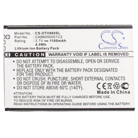 1100mAh CAB6050000C1 CAB6050001C2 Battery for Vodafone Smart II V860