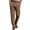Khaki, variant on Men's Regular Fit Dress Pants Expandable Waist Slacks for Work Casual Business Flat Front Mens Wrinkle Free Comfort Stretch Pants Dark Gray Xl