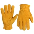 thumbnail image 4 of Guantes de trabajo de cuero completo brillar Electrónica, 4 of 5