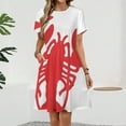 thumbnail image 2 of Red Lobster Women's Dress Short Sleeve Summer Sundress Summer Women Clothes, 2 of 7