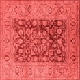 thumbnail image 1 of Ahgly Company Indoor Square Oriental Red Industrial Area Rugs, 8' Square, 1 of 4