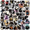 thumbnail image 3 of 50-Pack Black Cat Stickers - Waterproof DIY Decorations for Phones, Notebooks, and Luggage, 3 of 6