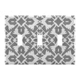 thumbnail image 2 of Dailycode Light Switch Plate Covers 2 Gang Wall Plate Plastics Outlet Covers for Kitchen Home Office Decor Gray Line Geometric, 2 of 8