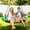 Black+dark Green, variant on 24-Inch Diameter Tree Swing- 1 Inch Diameter,1MM Thick Sturdy Steel Frame with Thick Foam Pipe Cover and Durable PP Mat - Perfect for Outdoor Fun and Relaxation (24 inch Diameter, Black)
