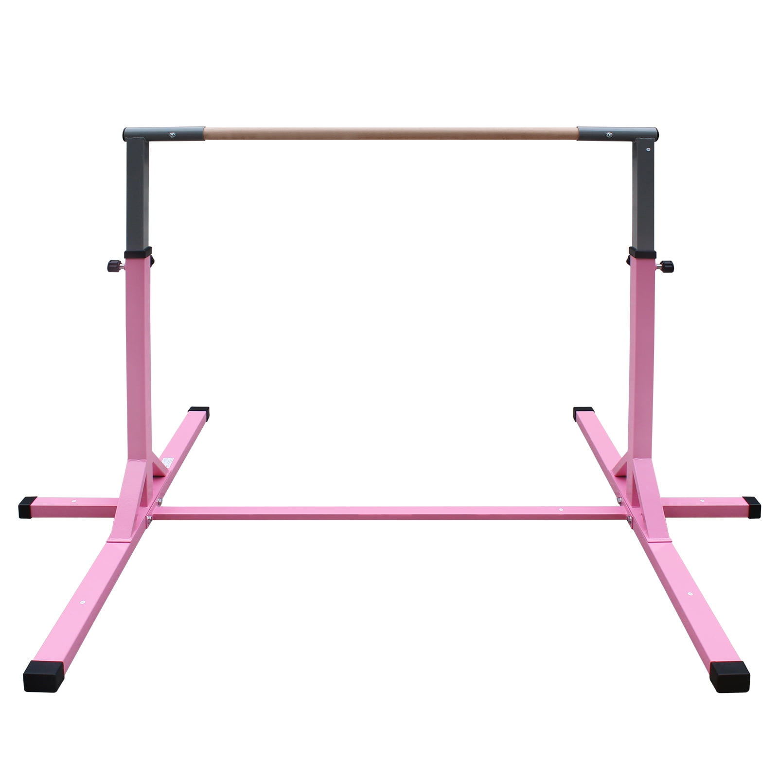 EUROCO Expandable Gymnastics Bar for Kids, Height Adjustable Horizontal Training Bar Home Gym