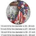 thumbnail image 7 of PISONIC Christian 4th Of July Spare Tire Cover Weatherproof Universal Wheel Protectors for RV Camper Travel Trailer SUV Truck 16 inch, 7 of 7