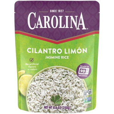 Carolina Ready-to-Eat Cilantro Limón Jasmine Rice, Microwaveable Rice, 8.8 oz Pouch